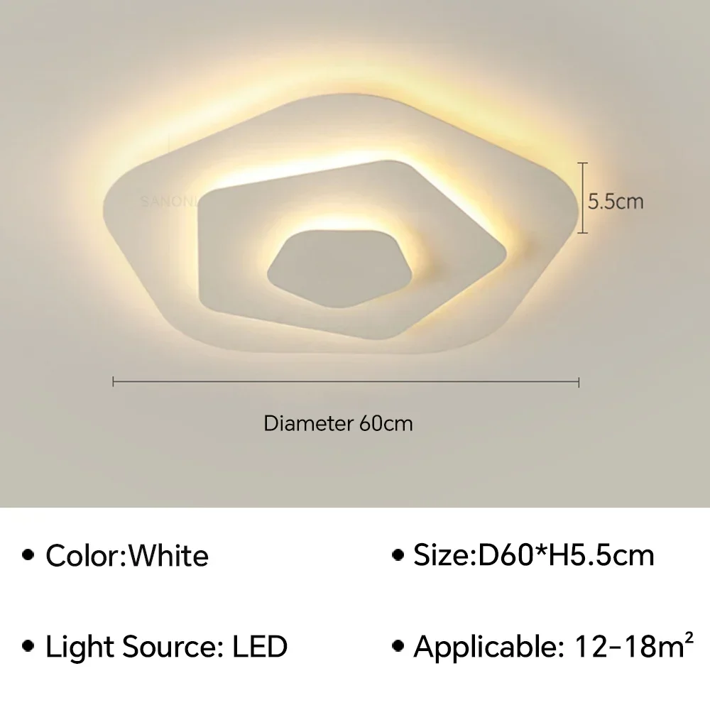 Modern Flush Mount Ceiling Light - Image 14