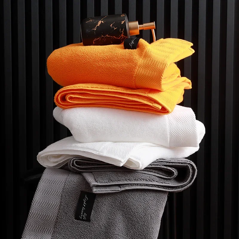 Striped Egyptian Cotton Bath Towel - Image 3